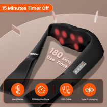 AMZPONY® Cordless Neck Massager with Heat - Deep Tissue Pain Relief