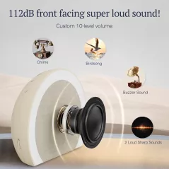 Réveil ANJANK Extra Fort avec Vibreur et Lumière LED