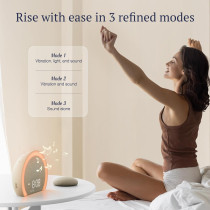 ANJANK Loud Alarm Clock with Wireless Bed Shaker & 9-Color Night Light