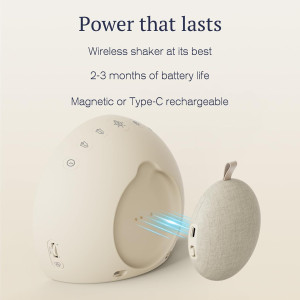 ANJANK Loud Alarm Clock with Wireless Bed Shaker & 9-Color Night Light