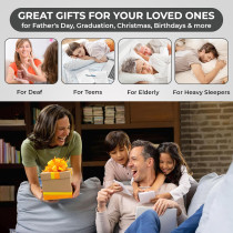 Sonic Bomb Dual Loud Alarm Clock with Bed Shaker & Battery Backup