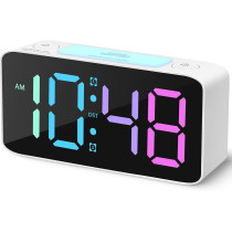 Cadmos Super Loud Alarm Clock with NightLight, USB Charger & Volume Control