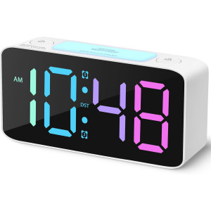 Cadmos Super Loud Alarm Clock with NightLight, USB Charger & Volume Control