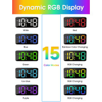 Réveil Cadmos Super Loud pour Adultes et Enfants, Veilleuse RGB