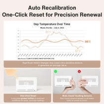 16-in-1 Air Quality Monitor with 7 Display & Multi-Pollutant Detection