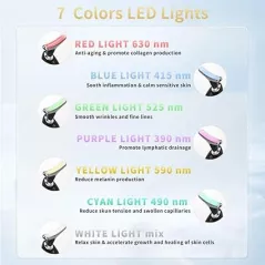 Appareil Beauté Visage Multifonction avec LED et Vibration