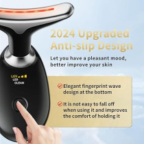 Multifunctional Facial Beauty Device with LED Light & Vibration for Skin