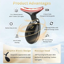 Appareil Beauté Visage Multifonction avec LED et Vibration