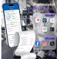 Balance connectée GE 8 électrodes Bluetooth, analyse complète du corps, 27 mesures, précision 400 lbs