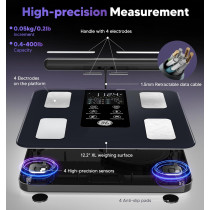 Balance Connectée GE : Analyseur Corps 27 Mesures Bluetooth