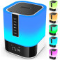 5-in-1 Night Light Bluetooth Speaker with Touch Control, Multi-Color Lamp & Alarm Clock – Gift for Teens 10-14