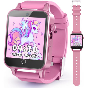 Smart Kids Watch for Girls 5-12 | HD Camera, Games, Alarm & Gifts