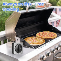 Kitchen Timer with Loud Alarm | Mechanical, Magnetic, Stainless Steel