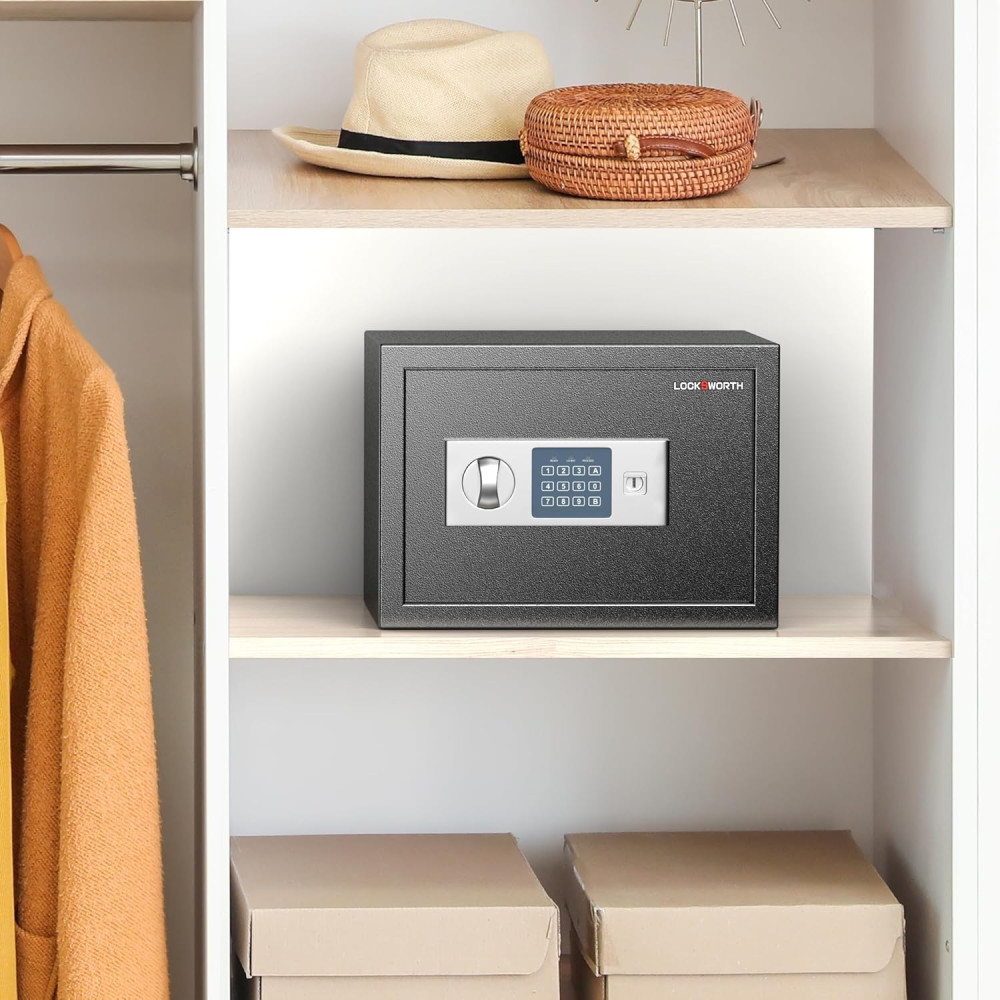 Compact 0.6 Cu Ft Digital Security Safe for Home, Office & Hotel Use