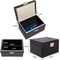 TICONN Boîte Faraday Blocage Signal Clé Sans Clé Carbone