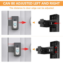QIBOX No-Drill Anti-Theft Mount for Ring/Blink Video Doorbells