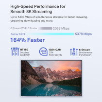 TP-Link Archer AX73 AX5400 WiFi 6 Router – Dual Band Gigabit, Long Range