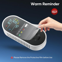 4-in-1 Gas & Carbon Monoxide Detector with Temp & Humidity for Home & RV