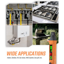 PT199 Portable Natural Gas Leak Detector with Audible & Visual Alarm