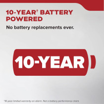 Détecteur de fumée Kidde 10 ans avec voyant LED et batterie