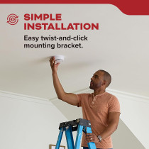 Kidde Smoke Detector with 10-Year Battery & LED Warning Indicators