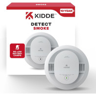 Kidde Smoke Detector with 10-Year Battery & LED Warning Indicators