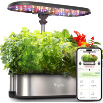 LetPot LPH-SE 12-Pod Smart Hydroponic Herb Garden Kit with WiFi & LED
