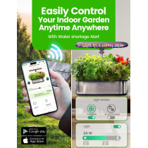 LetPot LPH-SE 12-Pod Smart Hydroponic Herb Garden Kit with WiFi & LED