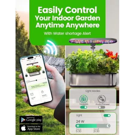LetPot LPH-SE : Jardin d’Herbes Intérieur Smart 12 Pods