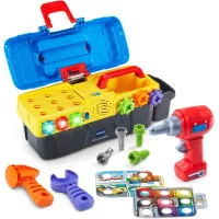 VTech Boîte à Outils Éducative Drill and Learn pour Enfants - Apprentissage Ludique et Interactif
