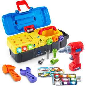 VTech Boîte à Outils Éducative Drill and Learn pour Enfants - Apprentissage Ludique et Interactif