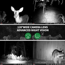 WOSPORTS 48MP 4K Trail Camera with Night Vision & IP66 Waterproof