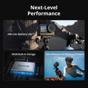 DJI Osmo Action 6 Enhanced Combo: 4K Action Camera with Dual Batteries