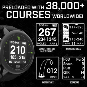 Izzo Golf Swami GPS Watch with Smart Club Suggestions & Personalized Tips