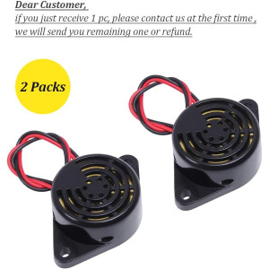 2 PCS 12V Piezo Buzzer 100dB Alarm for Motorcycle Car Golf Cart