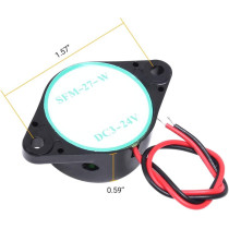 2 PCS 12V Piezo Buzzer 100dB Alarm for Motorcycle Car Golf Cart