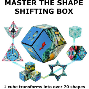 SHASHIBO Shape Shifting Box – Award-Winning Fidget Toy Undersea Gift