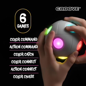 Croove 6-in-1 Brain & Memory Game Ball – Fun Fidget Toy for Kids 5+