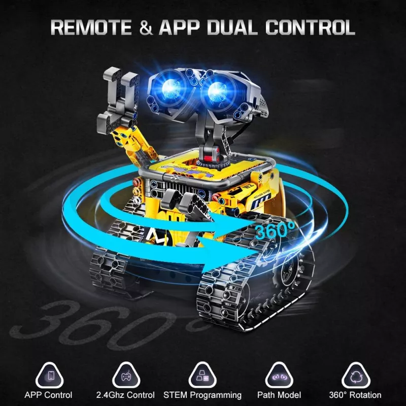 HOGOKIDS Robot 5-en-1 RC & APP STEM Jouets Enfants 6-12+