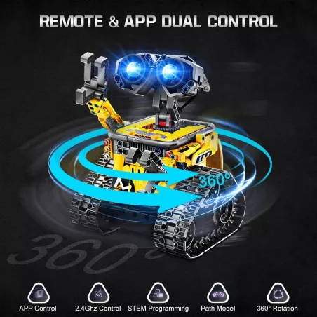 HOGOKIDS Robot 5-en-1 RC & APP STEM Jouets Enfants 6-12+