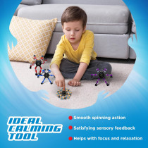 Stomp Rocket Robo Spinner 4-Pack – Transformable Fidget Toy & STEM Gift