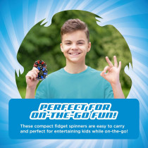 Stomp Rocket Robo Spinner 4-Pack – Transformable Fidget Toy & STEM Gift