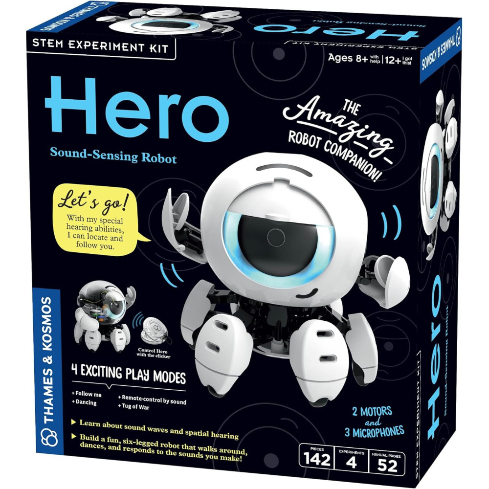 Thames & Kosmos Hero Sound-Sensing Robot Kit – Build & Learn STEM Play