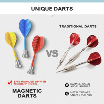Magnetic Dart Board for Kids – Cool Gift & Stocking Stuffer, Blue