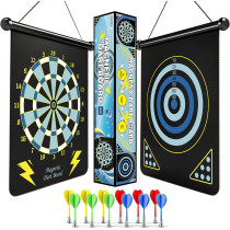 Magnetic Dart Board for Kids – Cool Gift & Stocking Stuffer, Blue