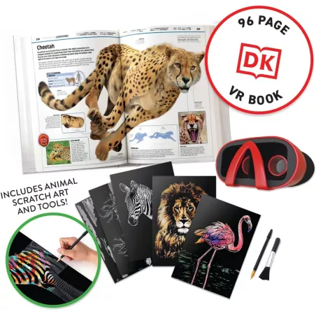 Abacus Brands VR Animaux ! Coffret Cadeau Interactif STEM Livre Virtuel pour Enfants dès 8 ans