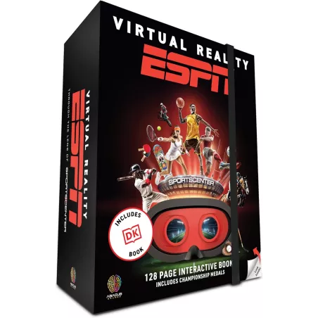 Boîte Cadeau VR Abacus Brands ESPN - Livre Illustré Interactif et Activités STEM Educatives