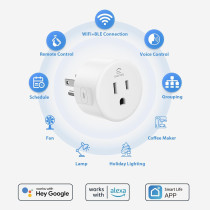 EIGHTREE Smart Plug 4-Pack - WiFi Socket with Alexa & Google Home