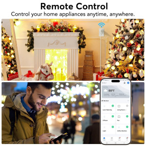 EIGHTREE Smart Plug 4-Pack - WiFi Socket with Alexa & Google Home