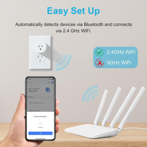 EIGHTREE Smart Plug 4-Pack - WiFi Socket with Alexa & Google Home